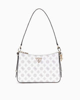 Guess Eco Erica Logo Baskılı Omuz Çantası White Logo