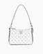 Guess Eco Erica Logo Baskılı Omuz Çantası White Logo