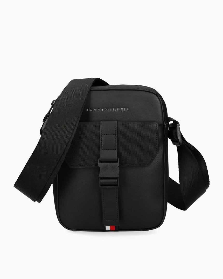 Tommy Hilfiger Foundation Mini Erkek Muhabir Çapraz Askılı Çanta Black
