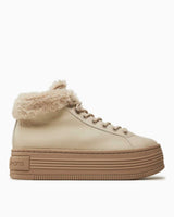 Calvin Klein Jeans Bold Platform Lace Up Sneaker Eggshell/Savannah Tan