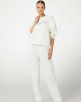 Guess Cecilia Kadın Aktif Scuba Sweatshirt Ocean Salt