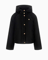 Guess Jacke Jakarlı Kadın Aktif Şişme Mont 4G JACQUARD JBLK MON