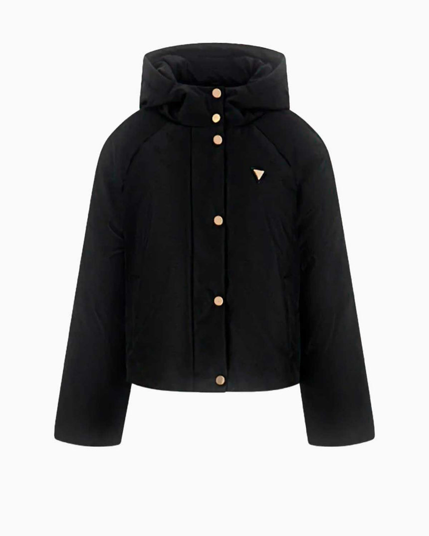 Guess Jacke Jakarlı Kadın Aktif Şişme Mont 4G JACQUARD JBLK MON