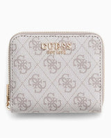 Guess Access Laurel II Küçük Boy Fermuarlı Kadın Cüzdan Dark Oak