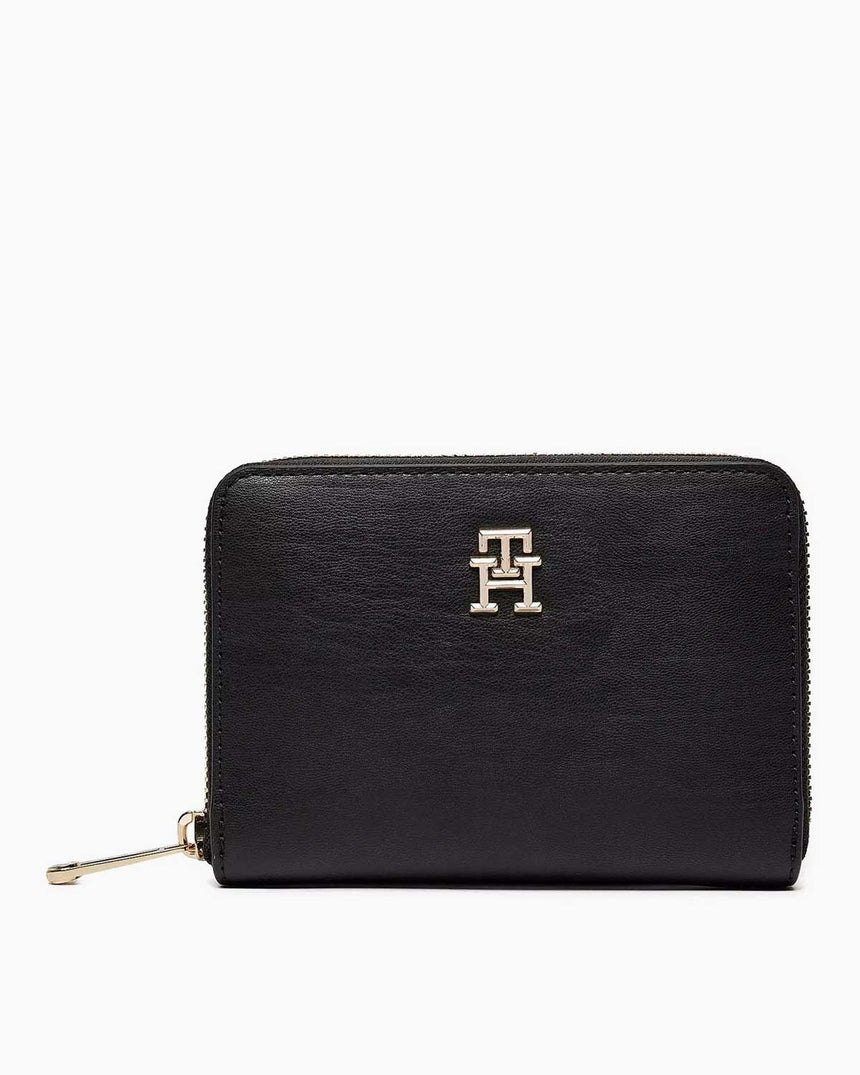 Tommy Hilfiger Chic Med Fermuarlı Cüzdan Black