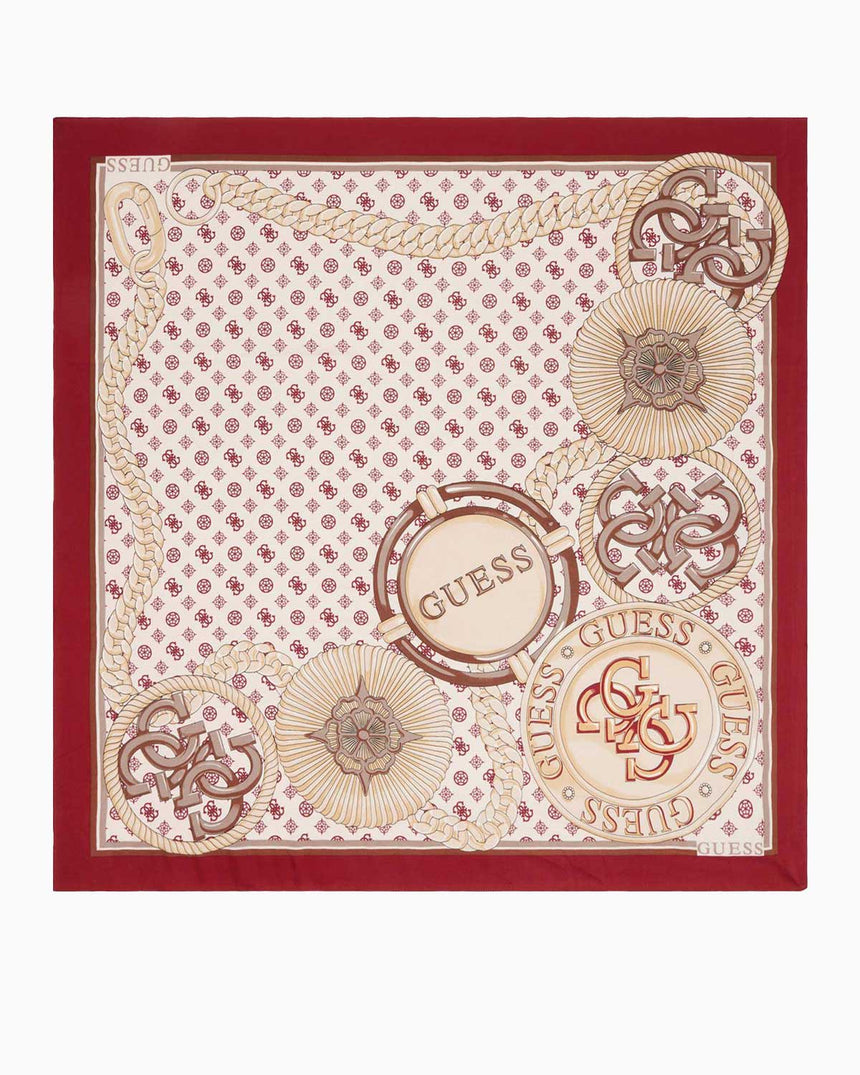 Guess Printed Kadın Eşarp Red