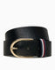 Tommy Hilfiger Corp Casual Fixed Belt Kemer Black