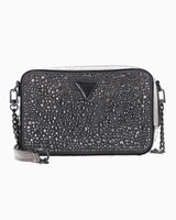 Guess Lua Mini Taşlı Çapraz Askılı Çanta Pewter