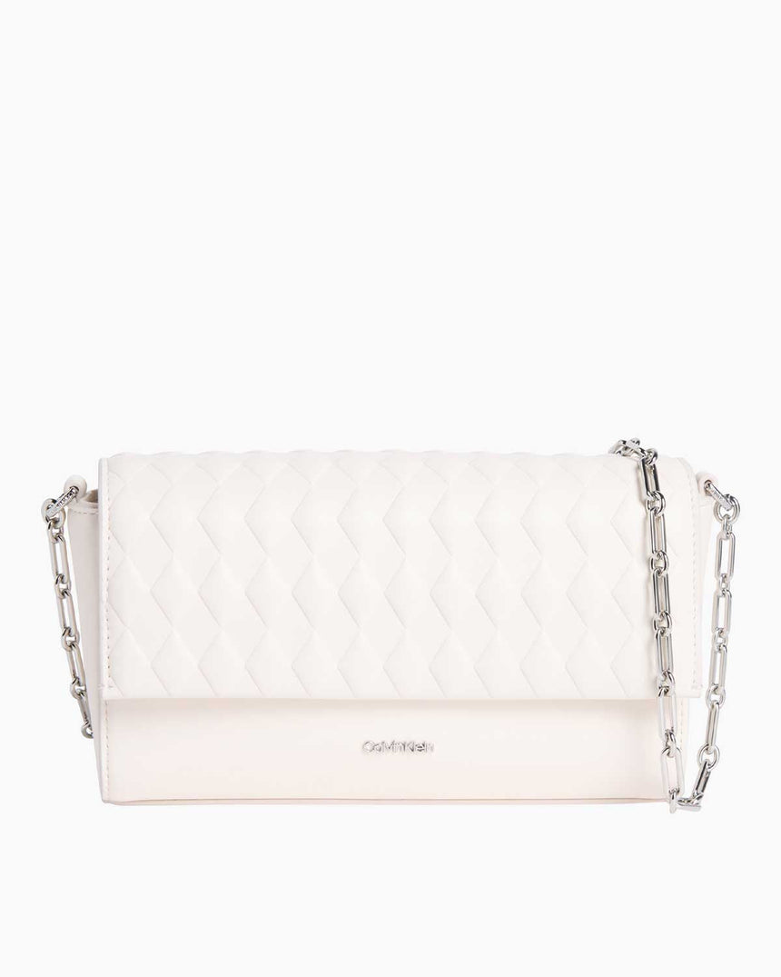 Calvin Klein Quilt Chain Mini Çapraz Askılı Çanta Chalk