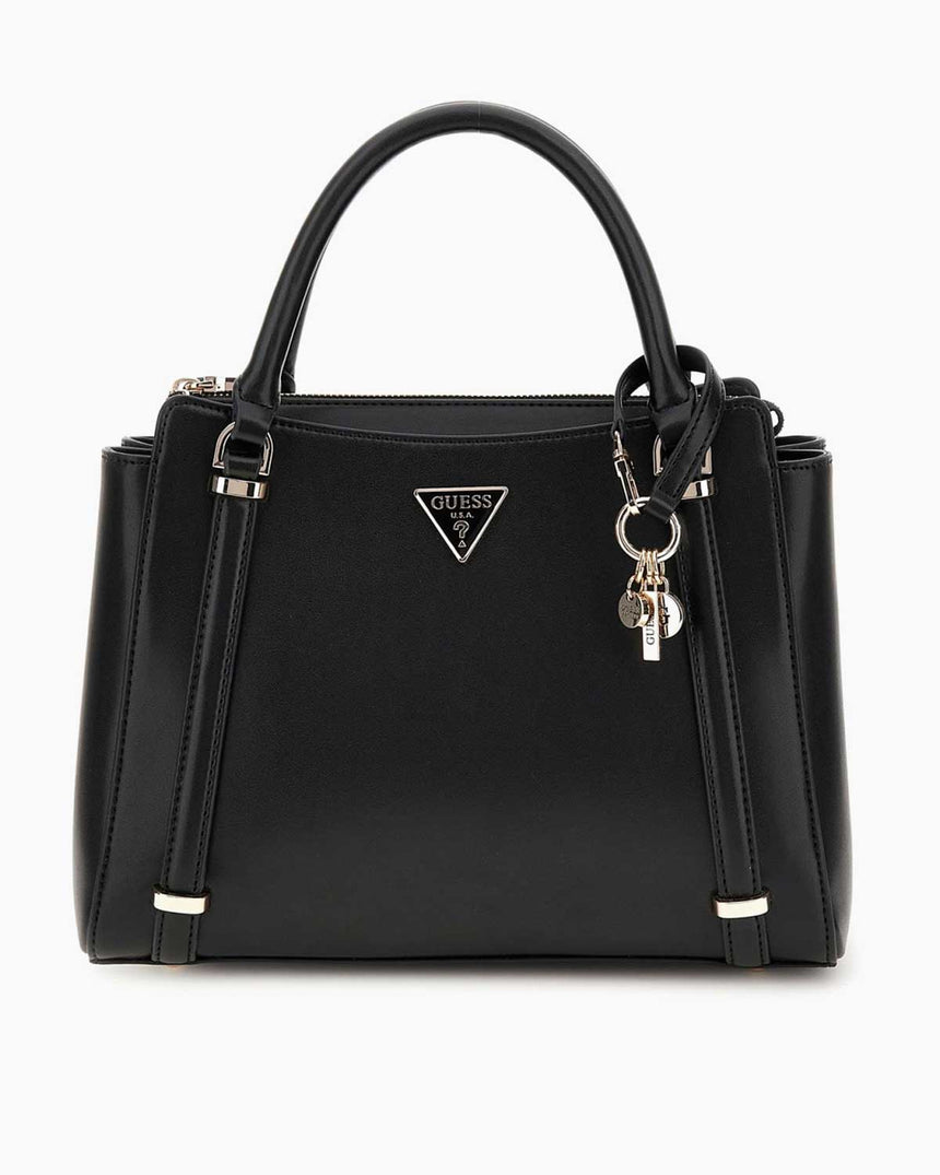 Guess Daryna Logolu Satchel El Çantası Black