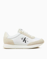 Calvin Klein Retro Runner Low Lace Up  Sneakers Bright White/Creamy White