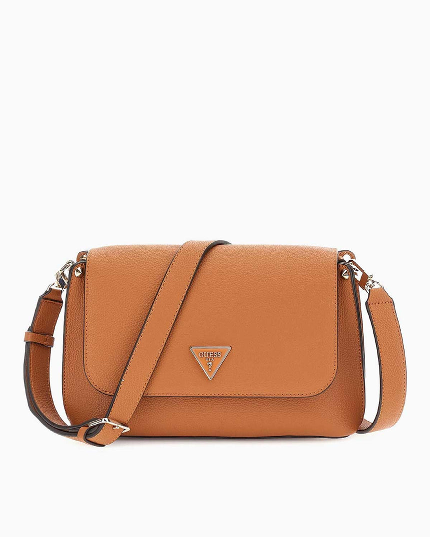 Guess Emiliya Çapraz Çıkarılabilir Askılı Çanta Cognac