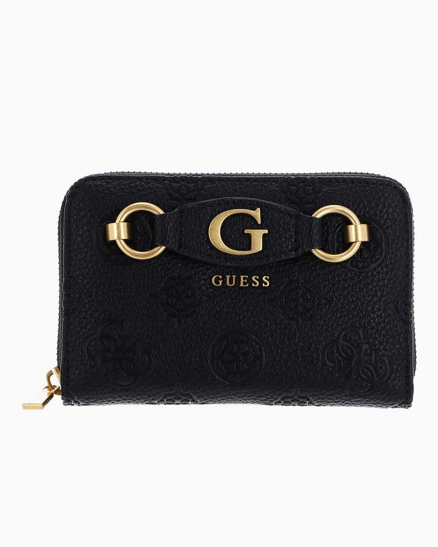 Guess Peony Medium Logolu Cüzdan Black Logo