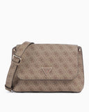 Guess Access Meridian II Kadın Omuz Çantası Latte Logo