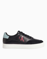 Calvin Klein Classic Cupsole Lace Up Sneaker Black/Blue Surf/Creamy White