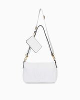 Us Polo Assn Mini Cüzdan Detaylı Omuz Çantası Beyaz