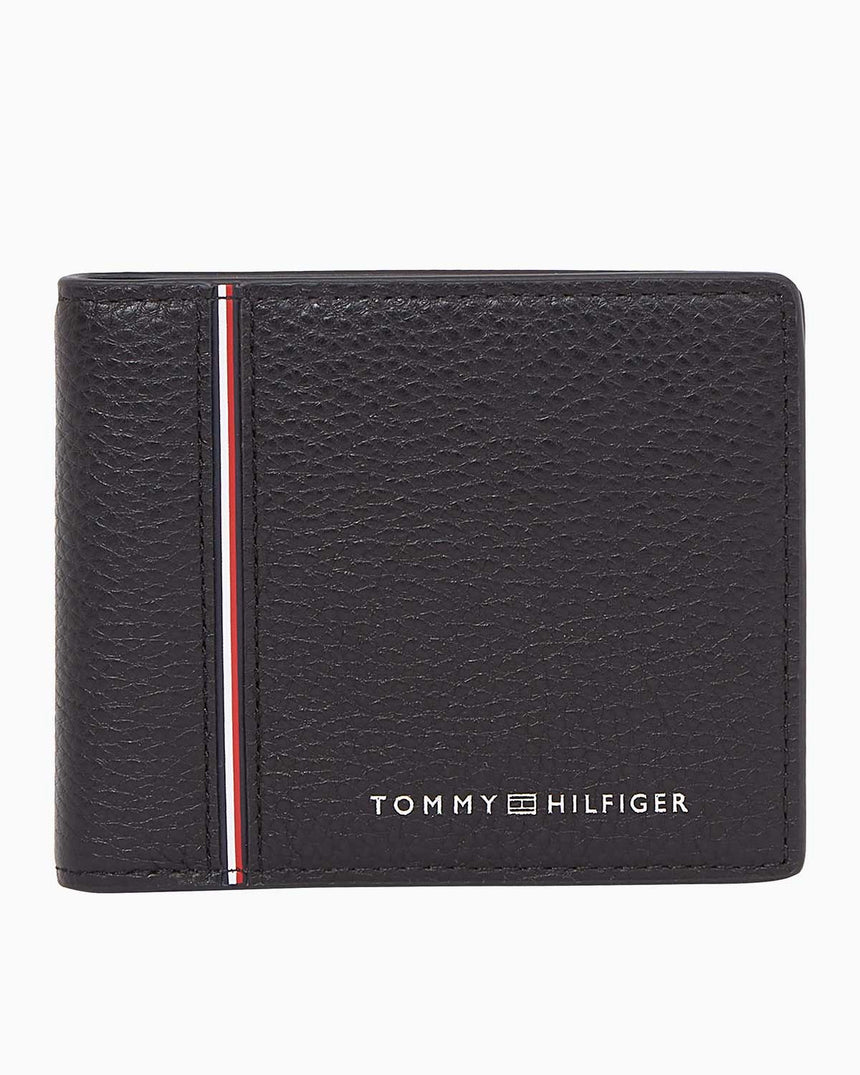 Tommy Hilfiger Th Corp Business Şerit Detaylı Cüzdan Black