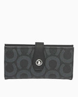 Us Polo Assn Monogram Baskılı Kadın Cüzdan Siyah - Siyah