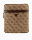 Guess Torino Monogram Logolu Çapraz Askılı Çanta Beige / Brown