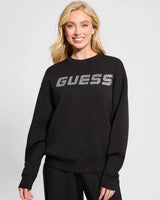 Guess Cecilia Kadın Aktif Scuba Sweatshirt Jet Black A996