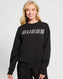 Guess Cecilia Kadın Aktif Scuba Sweatshirt Jet Black A996