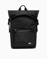 Tommy Hilfiger Daily Rolltop Backpack Sırt Çantası Black