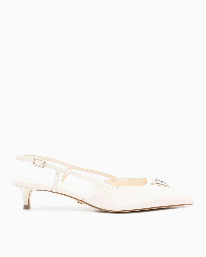 Guess Jeson2 Logo Detaylı Mini Topuklu Stiletto Cream