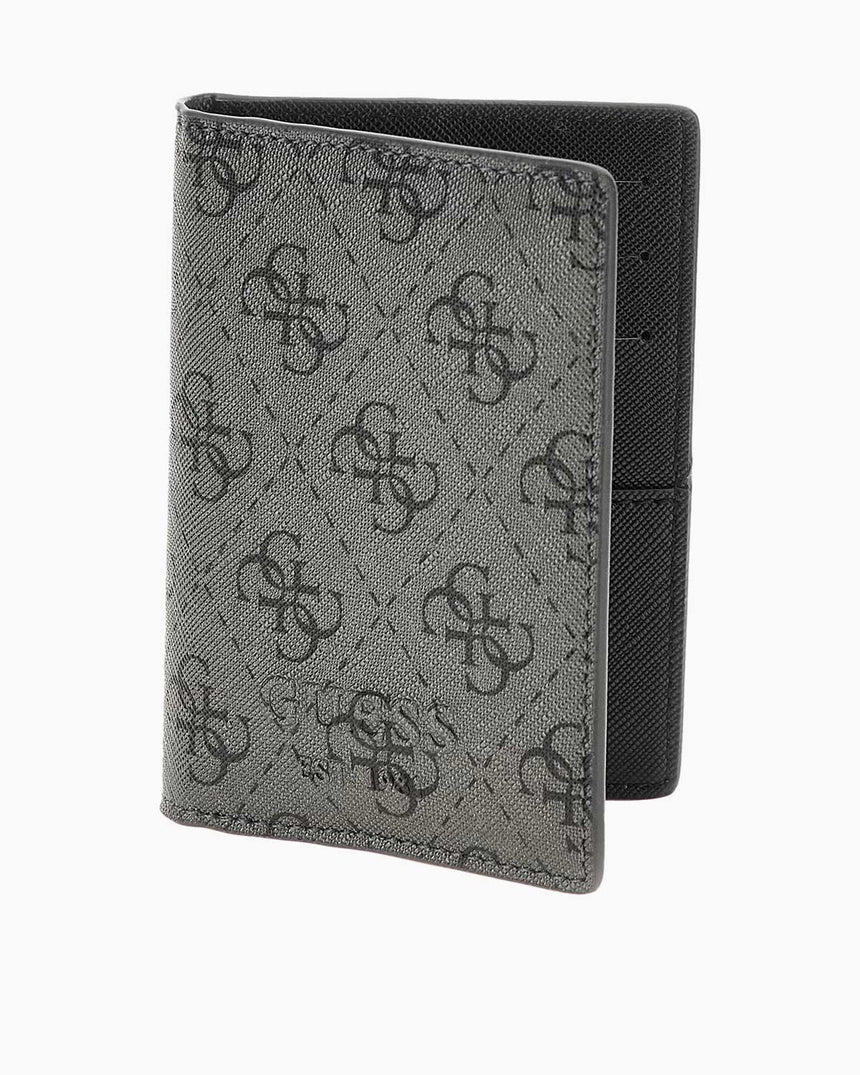 Guess Milano Card Holder Logolu Kartlık Gunmetal