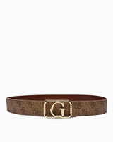 Guess Reversible Tokalı Kemer Latte Logo Multi