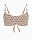 Guess Wired Bağlamalı Bikini Üstü 4G Rustic Beige Aop