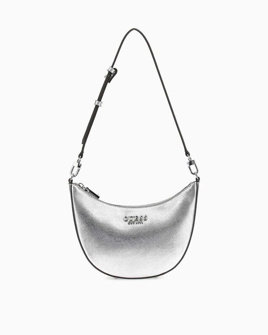 Guess Fedana Mini Top Zip El Çantası Silver