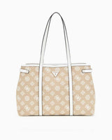 Guess Flap Monogram Omuz Çantası White Logo