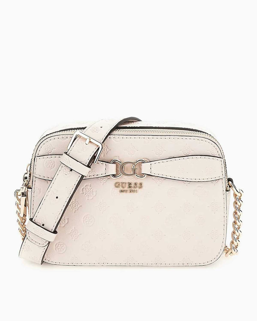 Guess Deesa Logolu Çapraz Askılı Çanta Taupe Logo