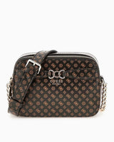 Guess Eliette Logo Crossbody Çapraz Askılı Çanta Mocha Logo