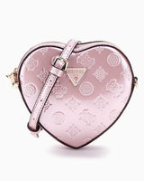 Guess Arnela Mini Kalpli El Çantası Orchid Logo