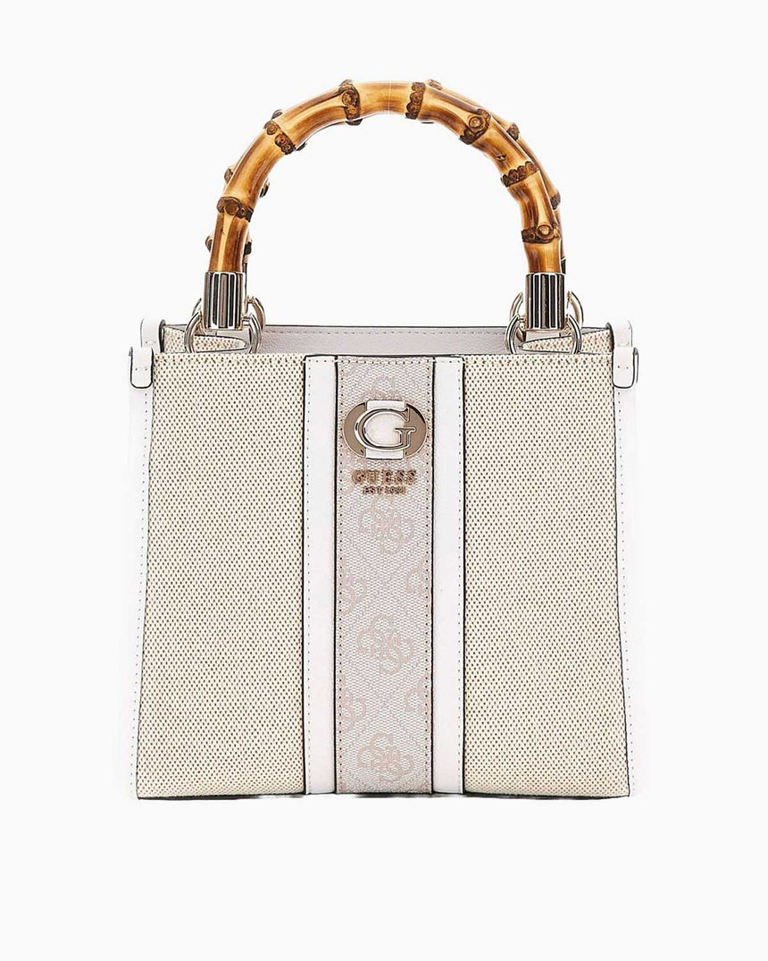 Guess Kerima Tote Mini El Çantası Natural / Latte Logo