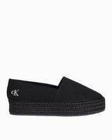 Calvin Klein Flatform Espadrilles Logolu Ayakkabı Triple Black