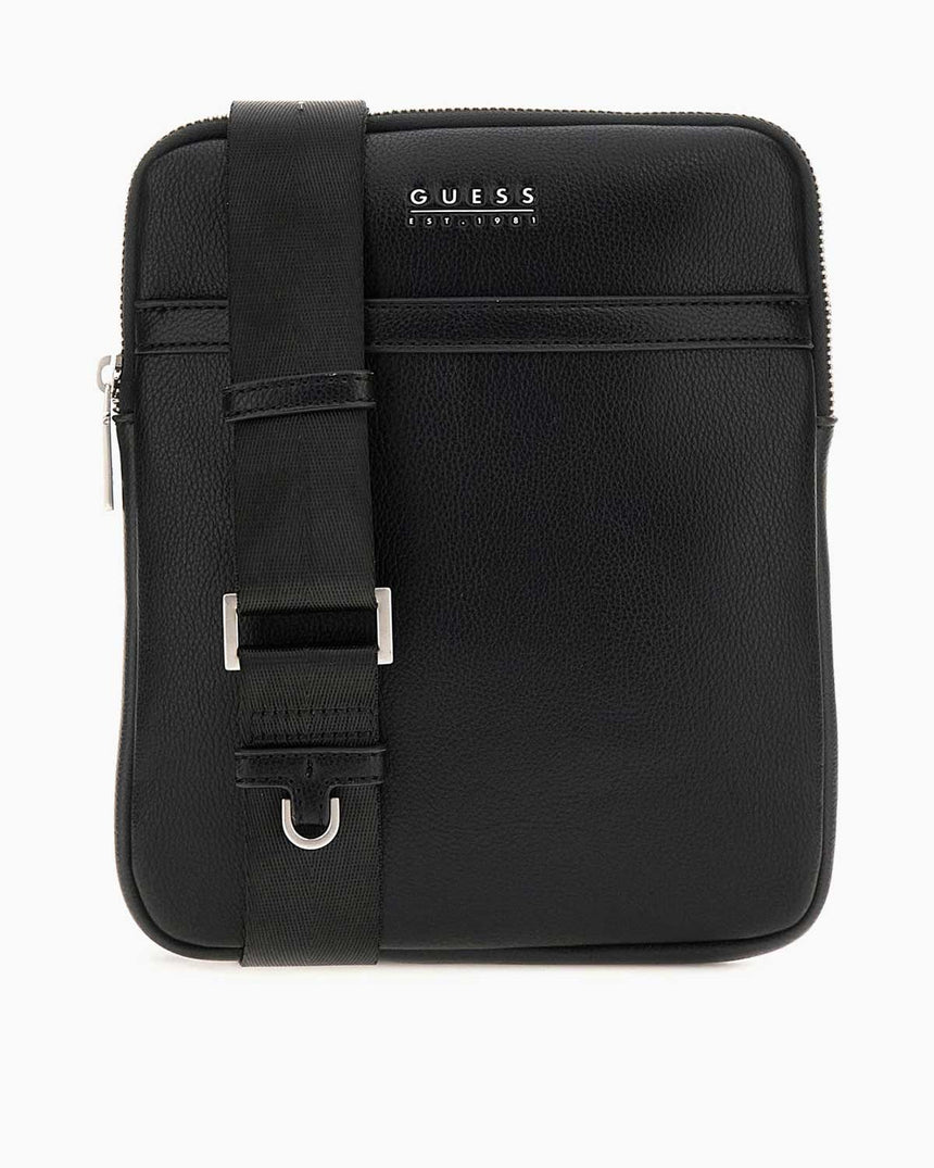 Guess Milano Logo Yazılı Çapraz Askılı Çanta Black