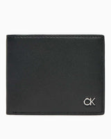 Calvin Klein Metal Bifold Wallet Cüzdan Ck Black Smooth