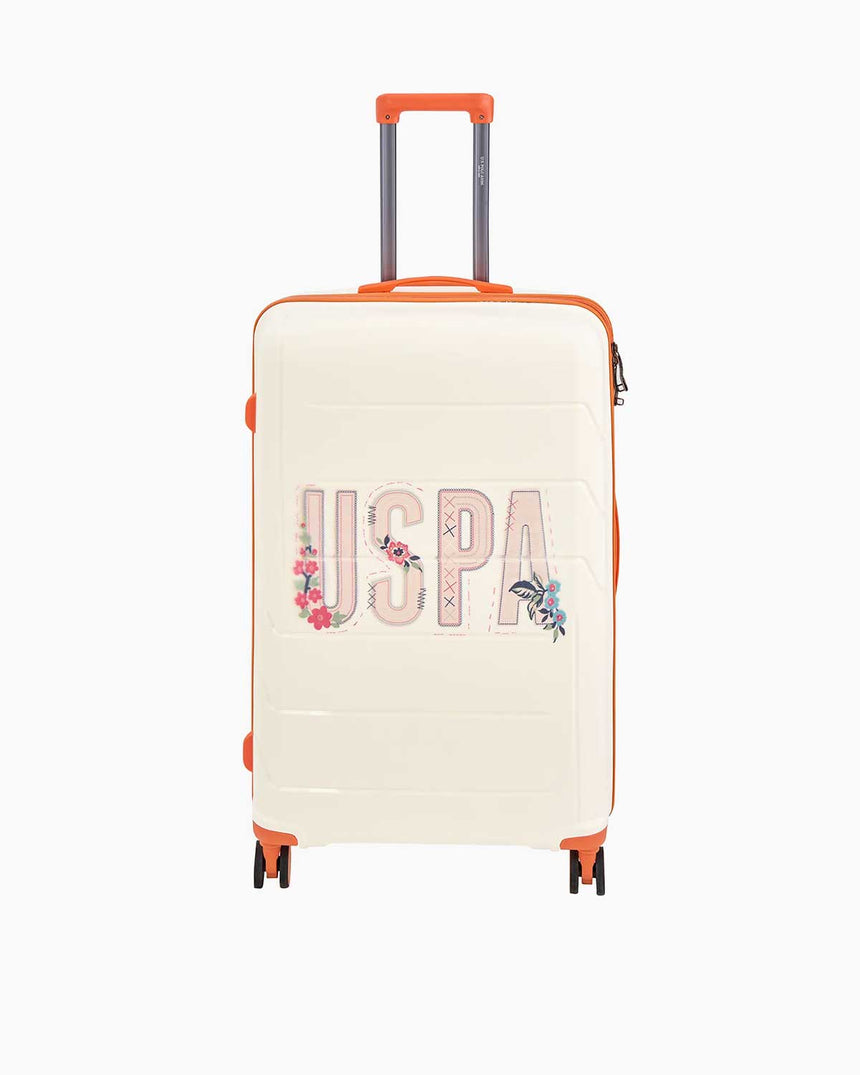 Us Polo Assn Logolu Büyük Boy Valiz Beyaz