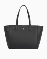 Tommy Hilfiger Soft Logo Tote Omuz Çantası Black