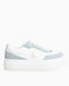 Calvin Klein Bold Flatform Low Top Sneaker Bright White/Blue Surf/Eggshell