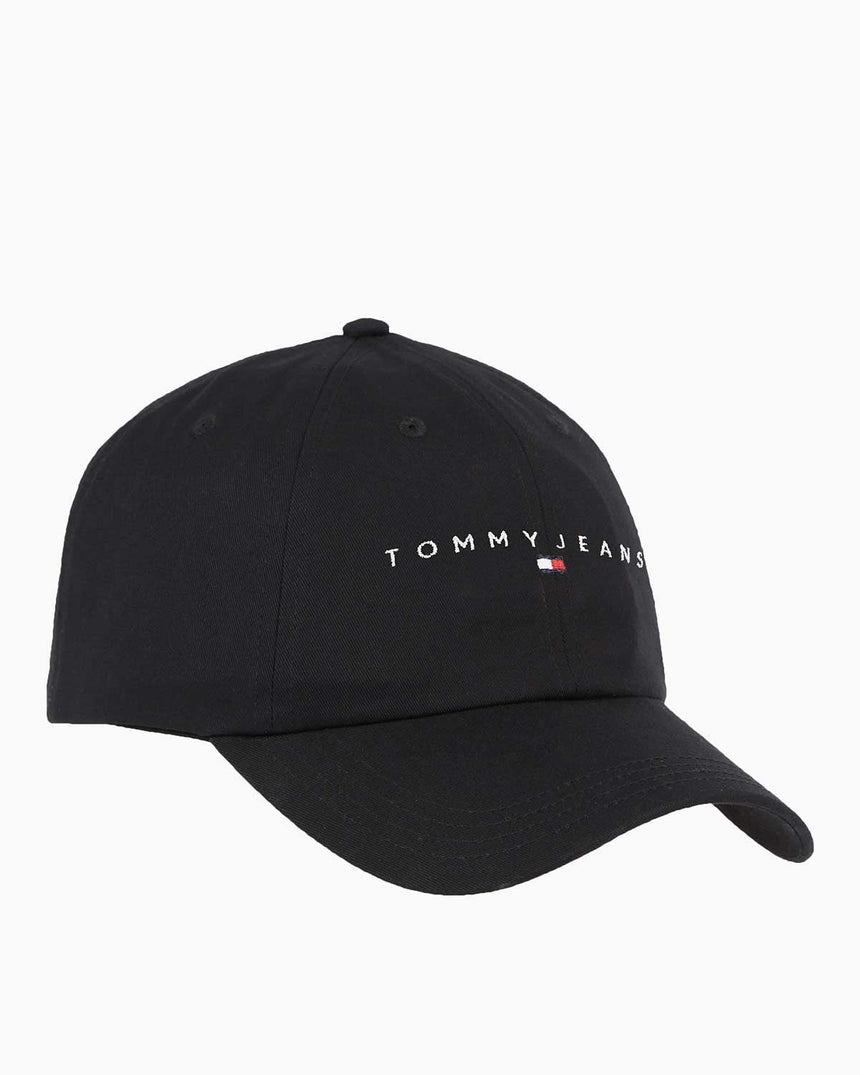 Tommy Hilfiger Linear Logo Şapka Black