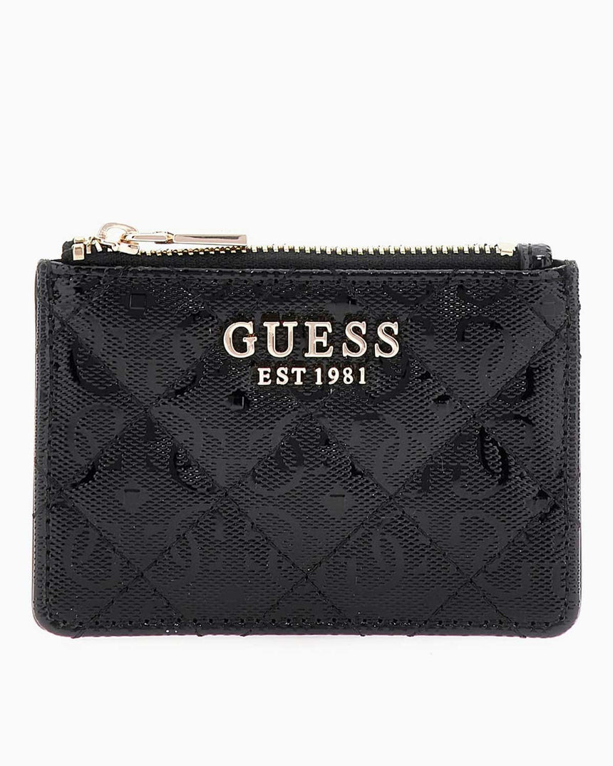 Guess Blane Idra Kartlık Bölmeli Kadın Cüzdan Black