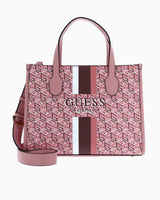 Guess Silvana 2 Compartmen El Çantası Apricot Rose Logo