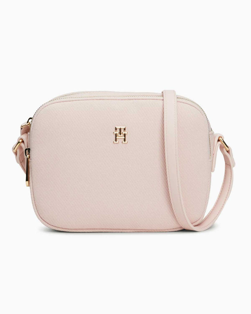 Tommy Hilfiger Poppy Canvas Crossover Çapraz Askılı Çanta Whimsy Pink