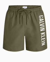 Calvin Klein Drawstring Logolu Deniz Şortu Burnt Olive