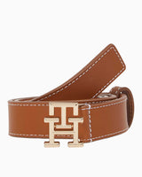 Tommy Hilfiger Logo Adjustable Kemer Cognac