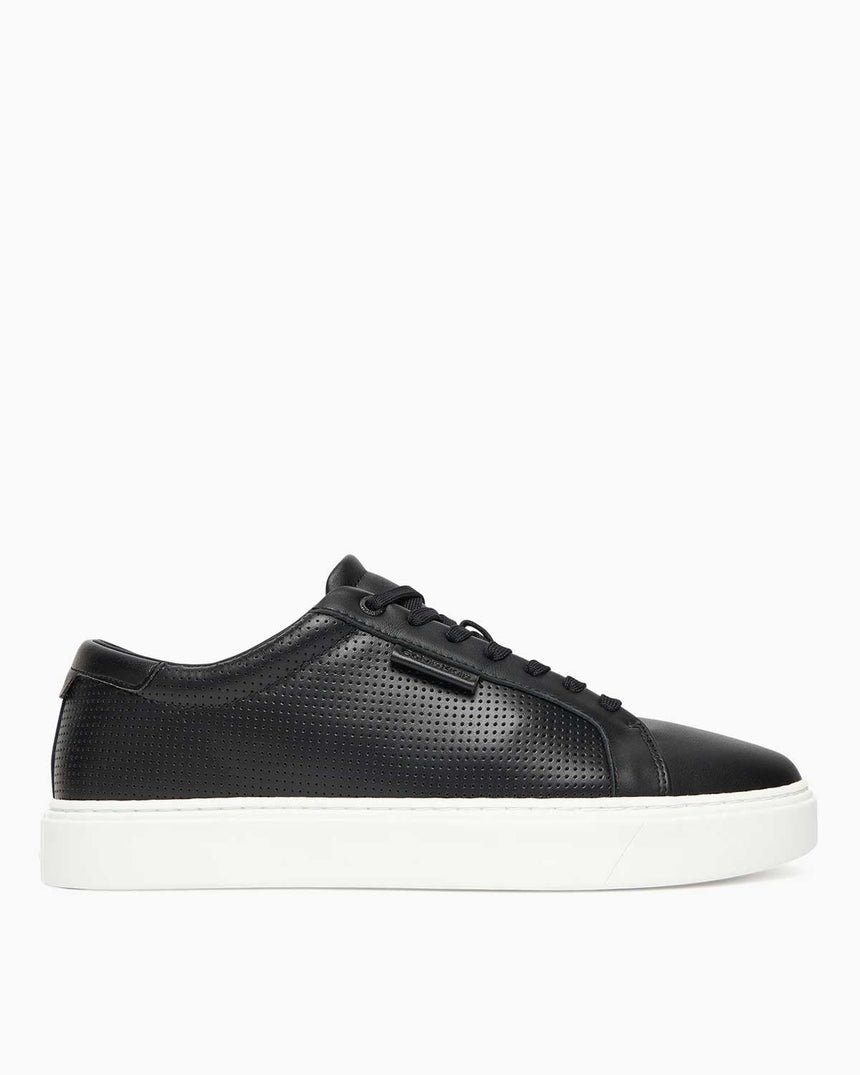 Calvin Klein Temiz Taban Mükemmel Deri Erkek Sneaker Black/Bright White