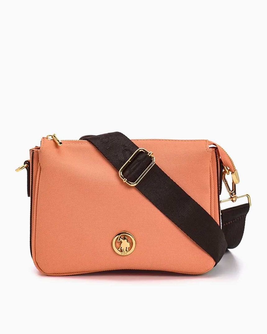 Us Polo Assn Çapraz Askılı Kadın Çantası Somon
